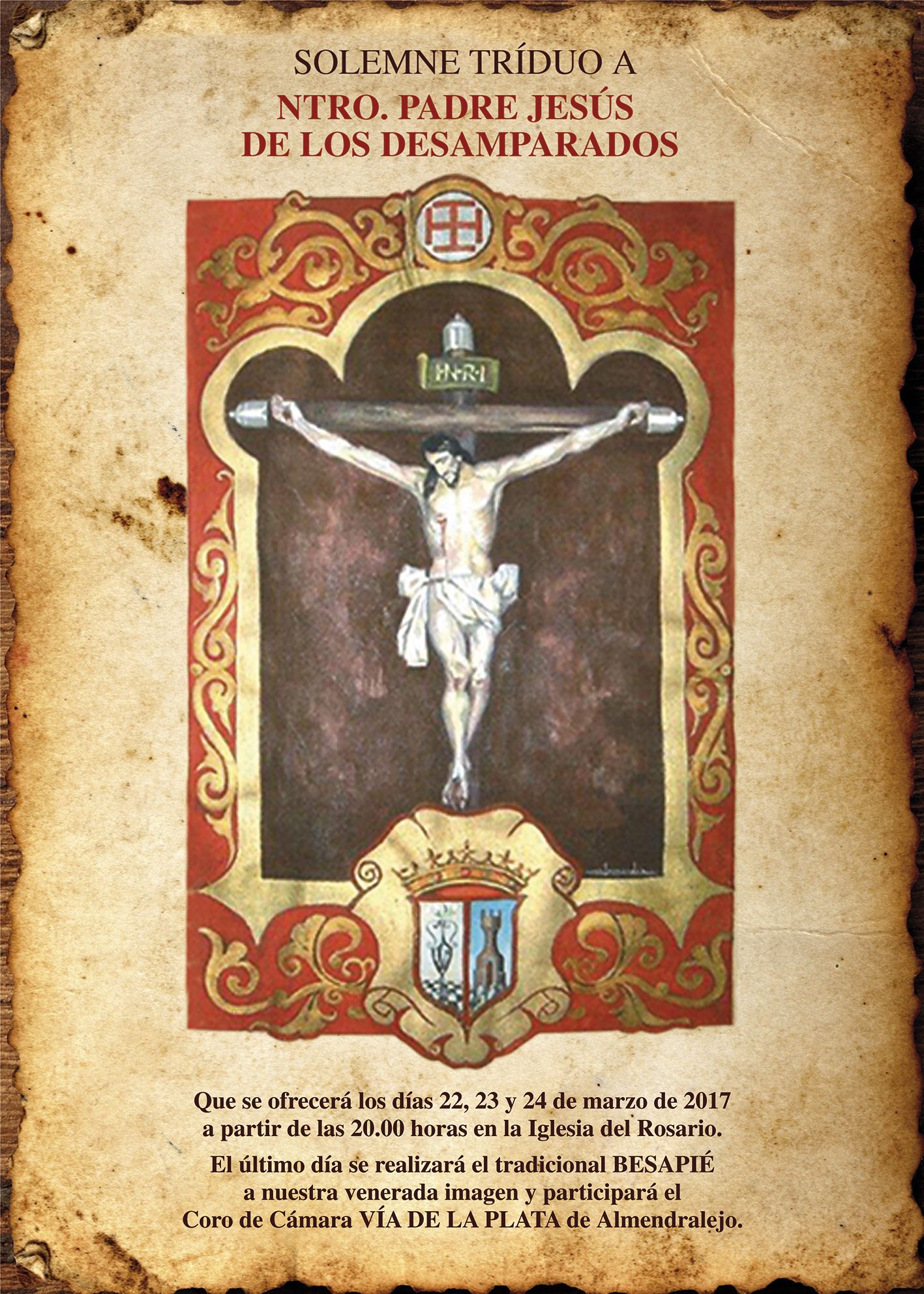 Cartel Triduo